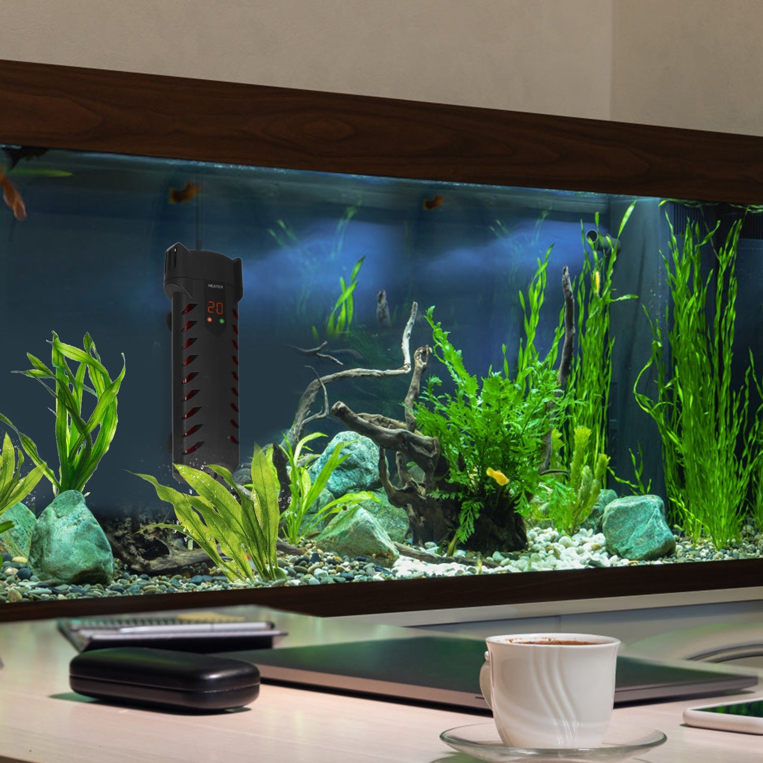 500W Submersible Aquarium Heater Temperature Adjustable External Controller 79Gal Fish Tank Heater Aquarium Thermostat Heater For Freshwater Saltwater - 5 - CJ