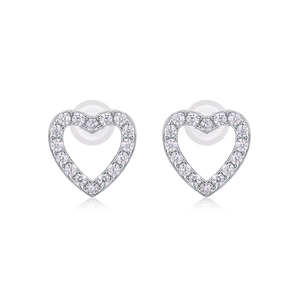 1From The Heart - Fashionable, Trendy And Affordable Jewelry With Moissanite S925 Sterling Silver And Platinum - plated Stud Earrings Prohibit TikTok sales - 5 - CJ