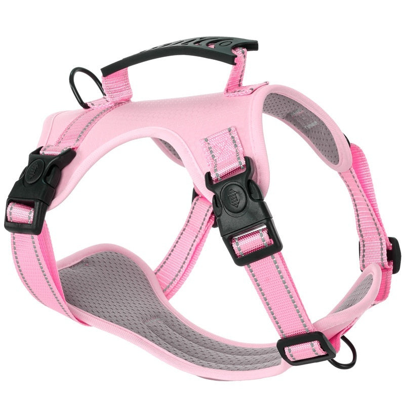 Large, Medium And Small Dog Chest Harness Traction Rope - 0 - CJ