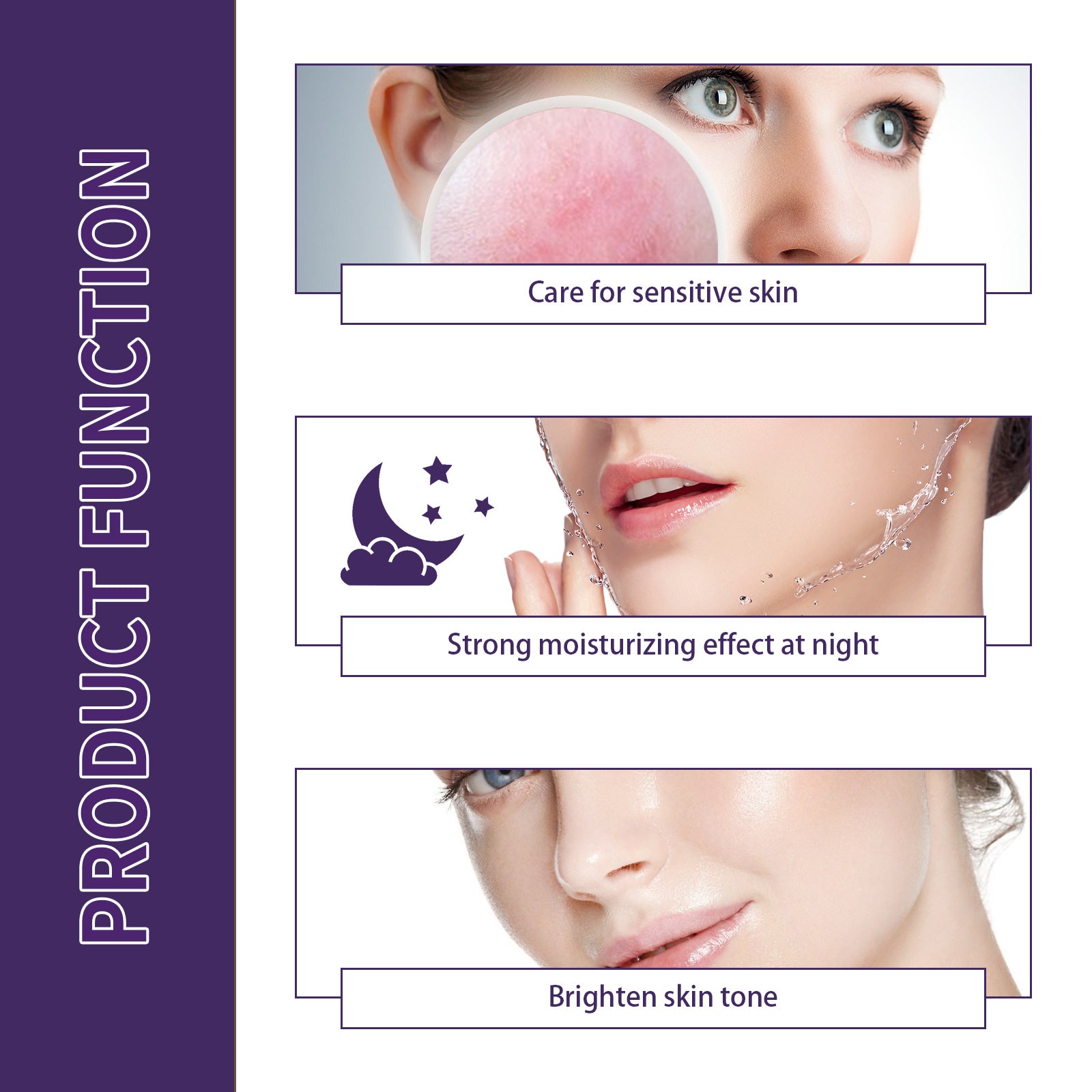 Jaysuing Night Care Sleep Cream, Hydrating Night Repair Skin Barrier Brightening Whitening Cream - 5 - CJ