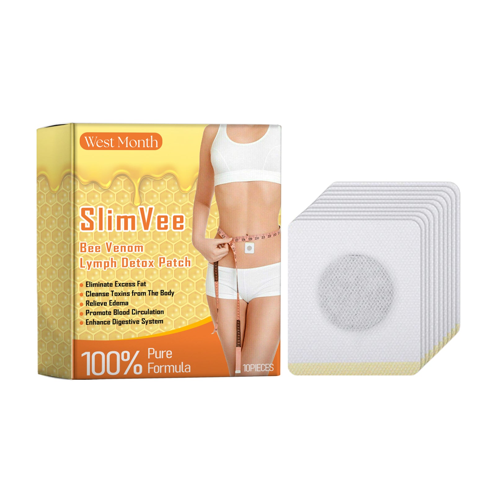 West Month Beevenom Slimming Patch Tightens, Lifts Belly And Draws In Belly To Shape Light, Beautiful And Considerate - 5 - CJ