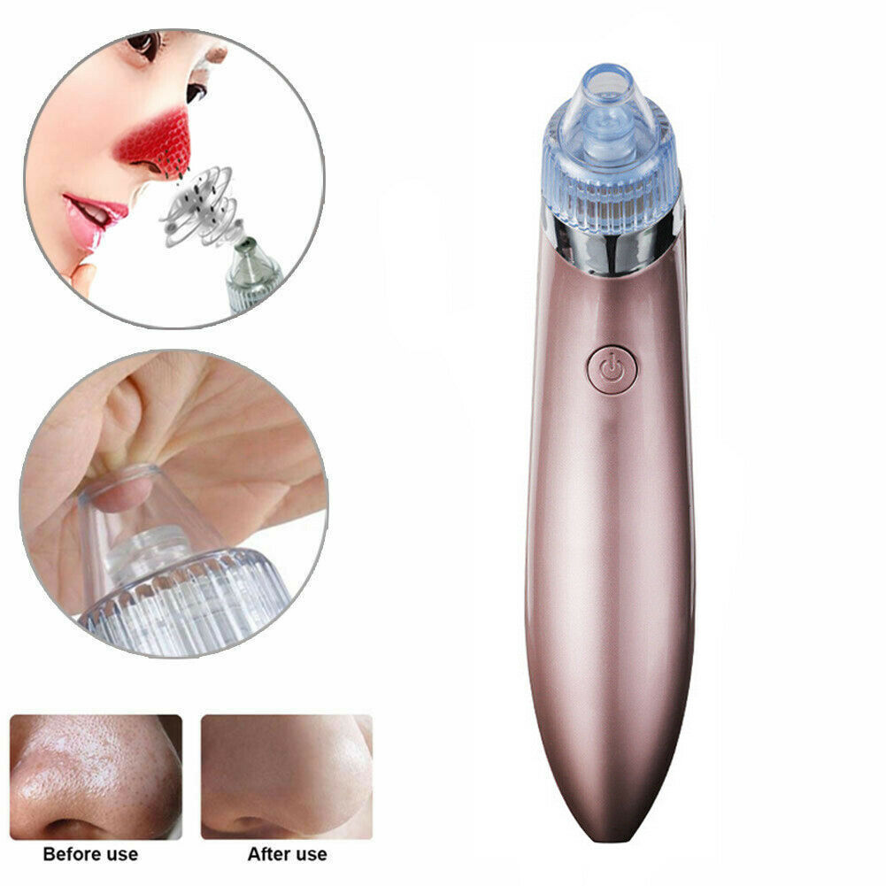Electric Blackhead Vacuum Pore Cleaner Acne Pimple Remover Strong Suction Tool Electric Blackhead Remover Pore Vacuum Suction Diamond Dermabrasion Face Cleaner - 5 - CJ