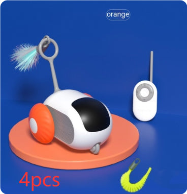 Remote Control Interactive Cat Car Toy USB Charging Chasing Automatic Self - moving Remote Smart Control Car Interactive Cat Toy Pet Products - 0 - CJ