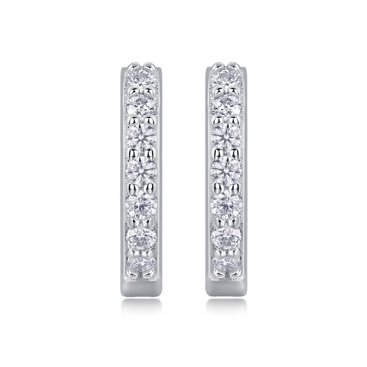 1Sure Diamond Set Moissanite Silver Earrings Luxury Fashion Diamond Earrings Stud Earrings Prohibit TikTok sales - 5 - CJ