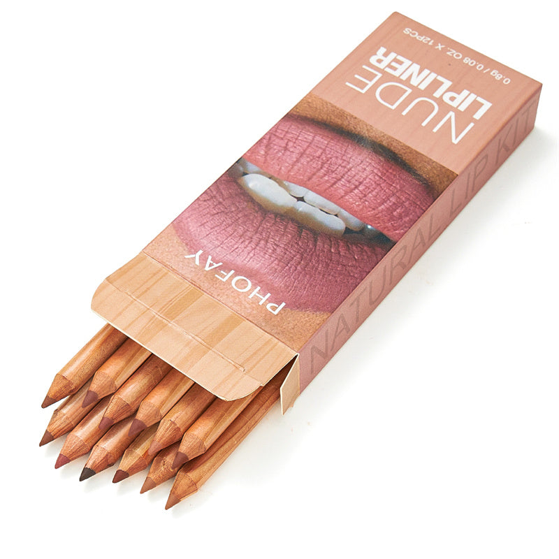 PHOFAY Nude Lipliner Kit - 4 - CJ - Brown - CJKH206284501AZ