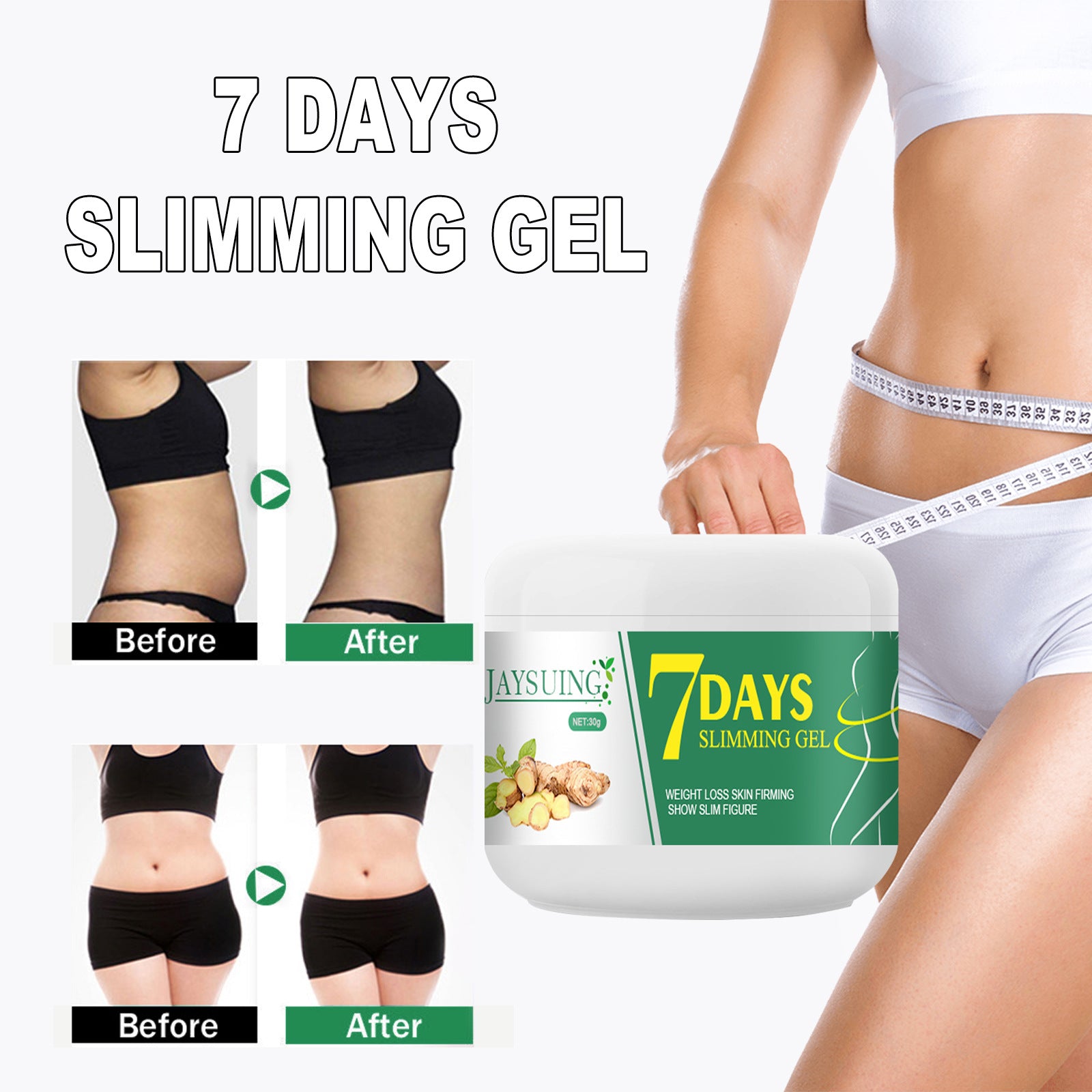 Jaysuing Ginger Abdominal Shrinking And Slimming Cream Massage For Skinny And Big Belly Tightening, Slimming And Body Shaping Beauty Cream - 5 - cjdropshipping