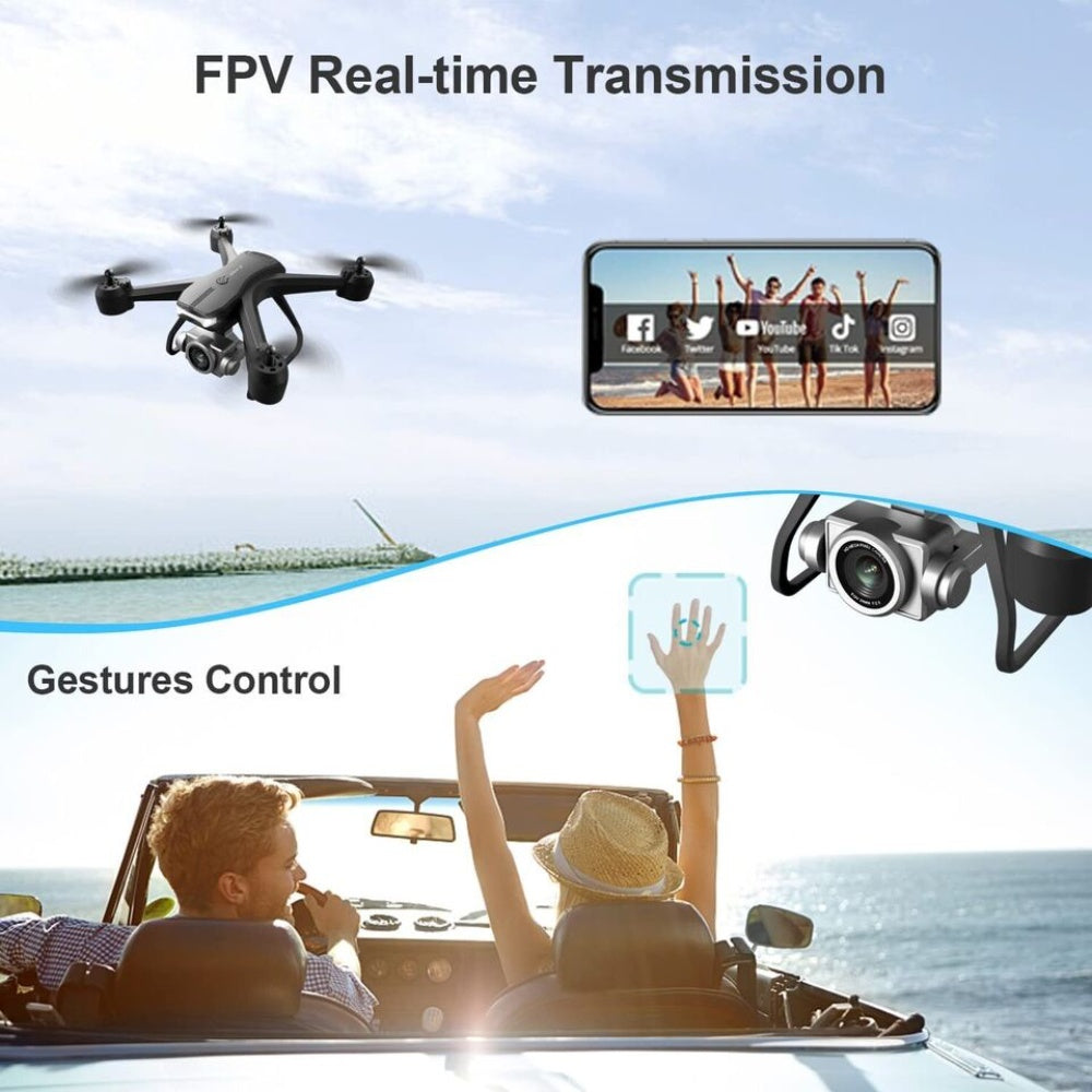V14 Professional Drone 6K HD Dual Camera Wifi FPV Portable RC Quadcopter 2 BATTERY,Drones Suitable For Adults & Beginners.Logistics Is Randomly Sent By UPS,USPS,Self - pickup. - 5 - CJ