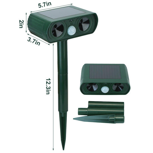 Ultrasonic Animal Repellent Solar Motion Sensor Repellent IPX4 Outdoor Waterproof Type, No Delivery On Weekends - 5 - CJ