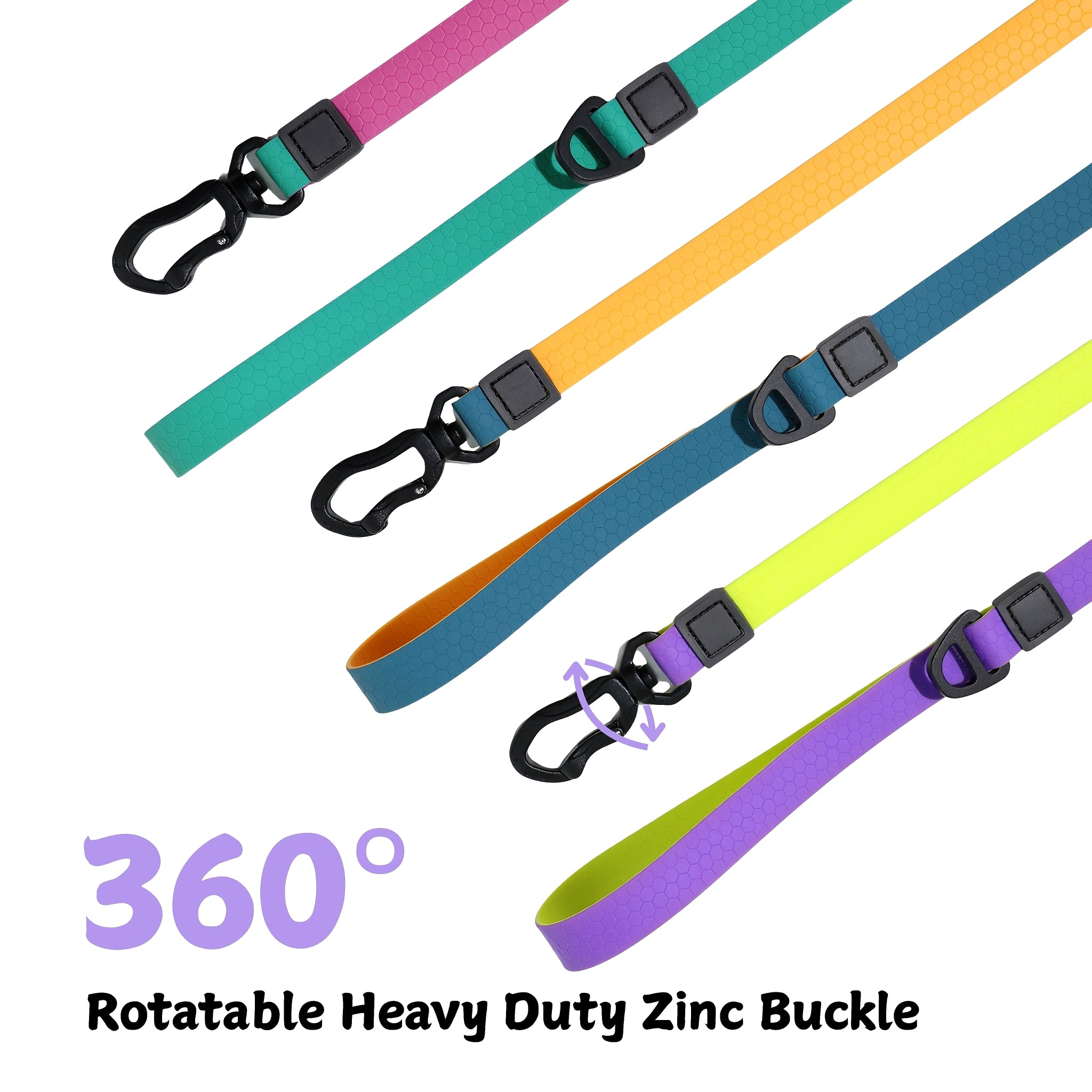 Honeycomb Embossed Dual - Color Pet Leash Set Is Stylish And Fashionable. The Embossed Surface Enhances The Leash's Grip, Preventing Slippage When Held. The Product Is Waterproof, Wear - resistant, Odor - r - 5 - CJ
