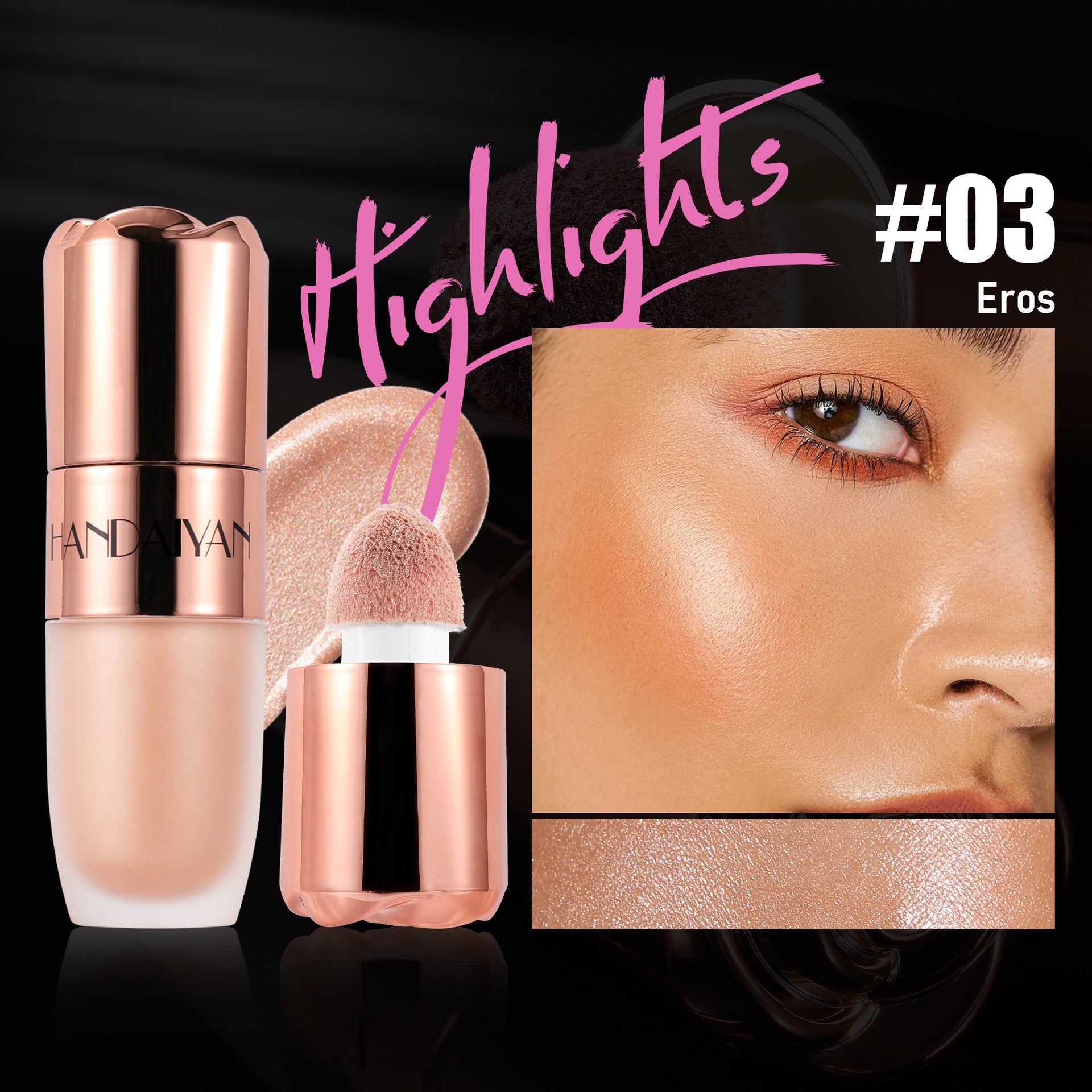 Highlighter Repair 8 - color Three - dimensional Easy To Apply - 0 - CJ - 7.6ML - Highlight Contour Liquid 03 - CJYD224384603CX