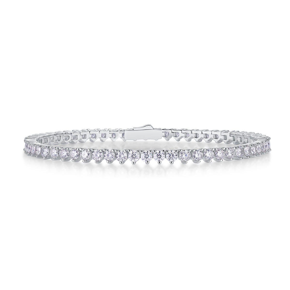 1Mark Luxury Fashion Mosan Diamond S925 Silver Bracelet Comparable To Natural Diamonds Prohibit TikTok sales - 5 - CJ