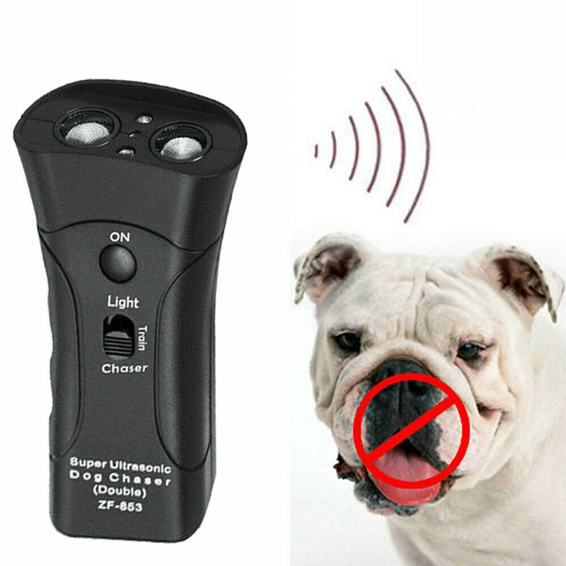 3 - in - 1 Anti Barking Dog Training Device Ultrasonic Dog Training Repeller LED Flashlight - 0 - CJ