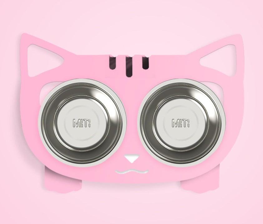Anti - falling Cat Dog Feeding Water Bowl - 0 - CJ - Pink - Style2 - CJJJCWGY01031 - Pink - Style2