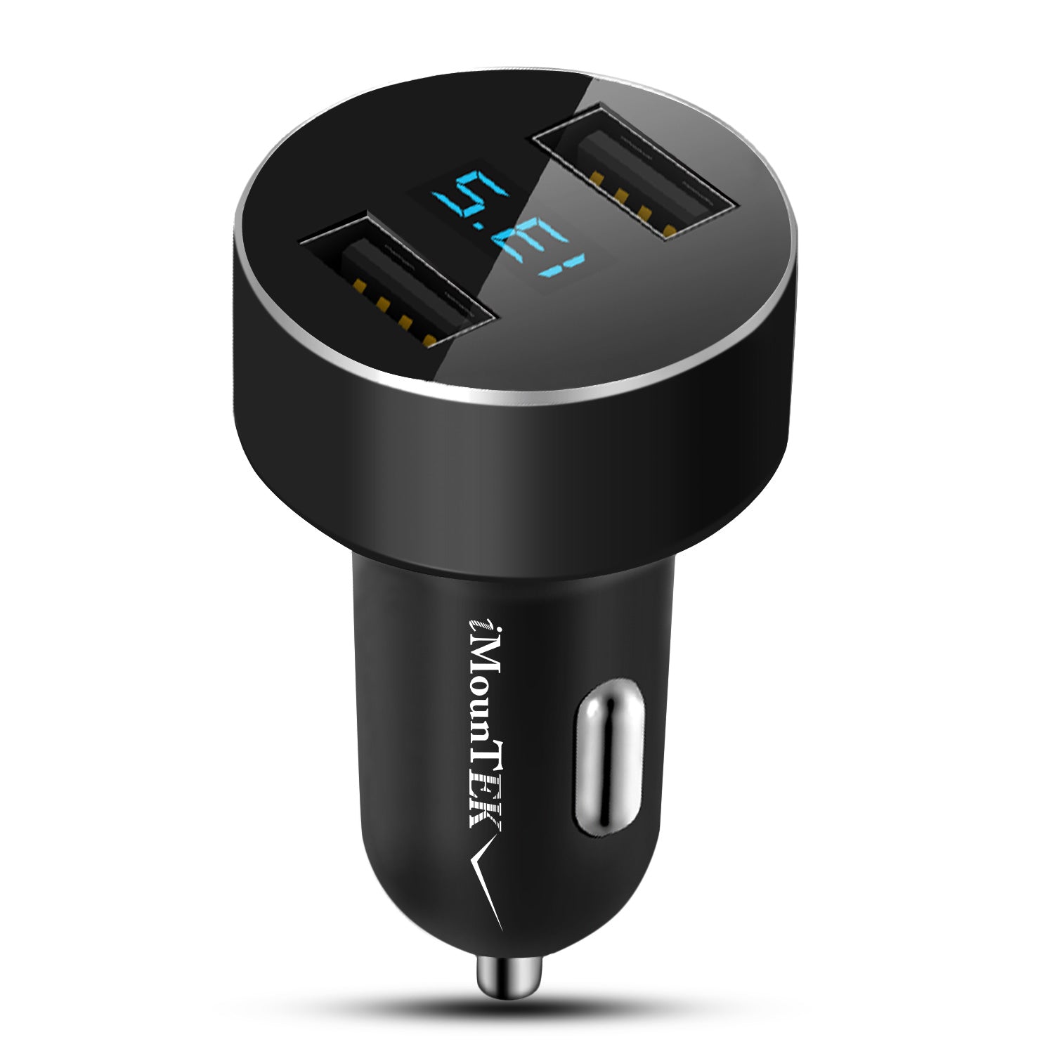 Universal 15W - 3.1A Dual USB Car Charger Adapter Aluminum Alloy Fast Car Charging Adapter For IOS Phone XR XS Tablet PC - 5 - CJ