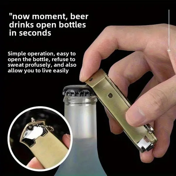1pc 3 - in - 1 Lighter, Butane Lighter, Bottle Opener Lighter, Outdoor Emergency Lighter, Tactical Design Engraved Lighter, Portable Lighter For Camping, Hiking, Survival, Perfect Gift For Father, Husband - 5 - CJ