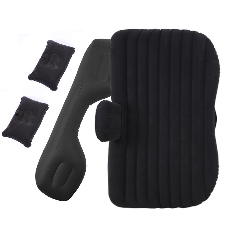 Inflatable Mattress Camping Car Air Mattress Car Travel Mattress Outdoor Car Pillow Bed - 0 - CJ - Black Split - CJQCQCQC00961 - Black Split