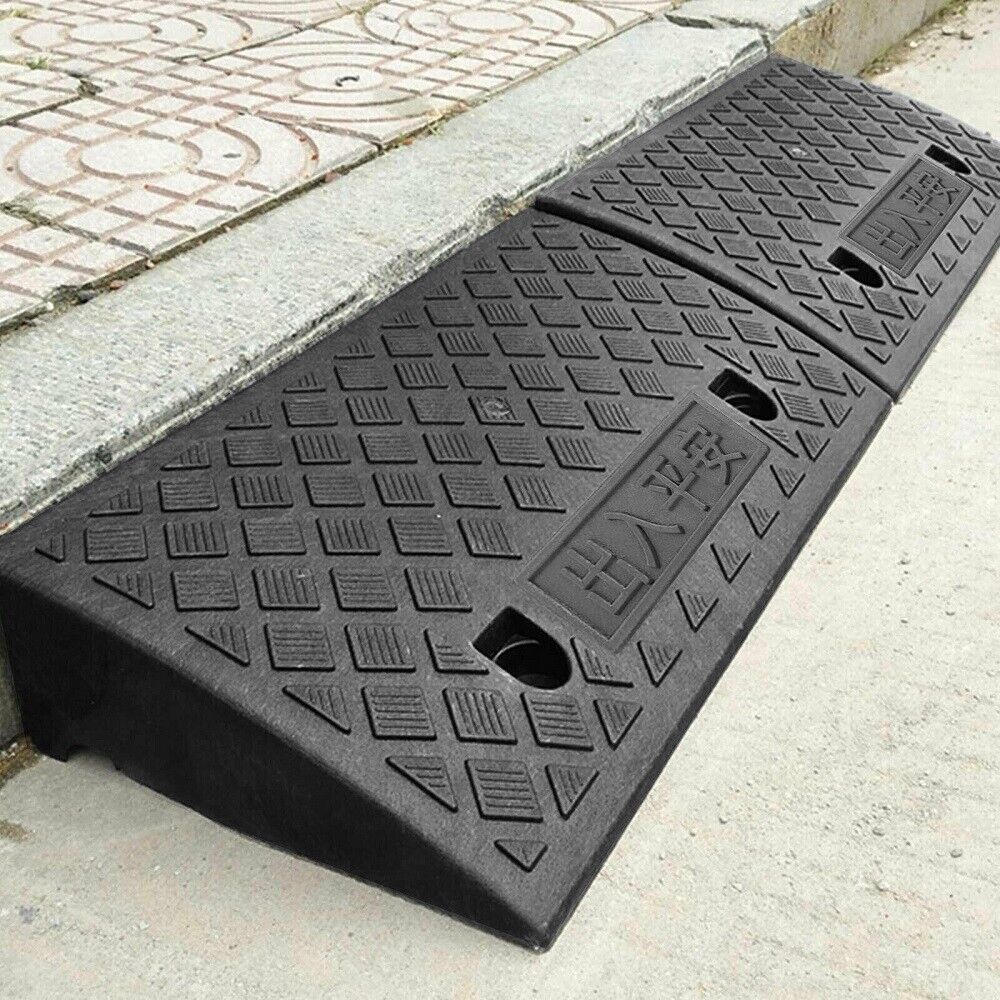 Vehicle Slope Ramp Universal Heavy Duty Rubber Kerb Ramps Car Bikes Threshold - 5 - CJ