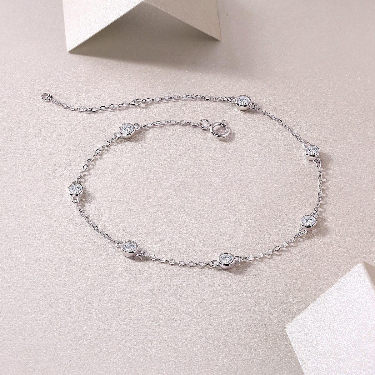 1Smart Bubble Luxury Fashion Mossan Diamond S925 Silver Bracelet Comparable To Natural Diamonds Prohibit TikTok sales - 5 - CJ