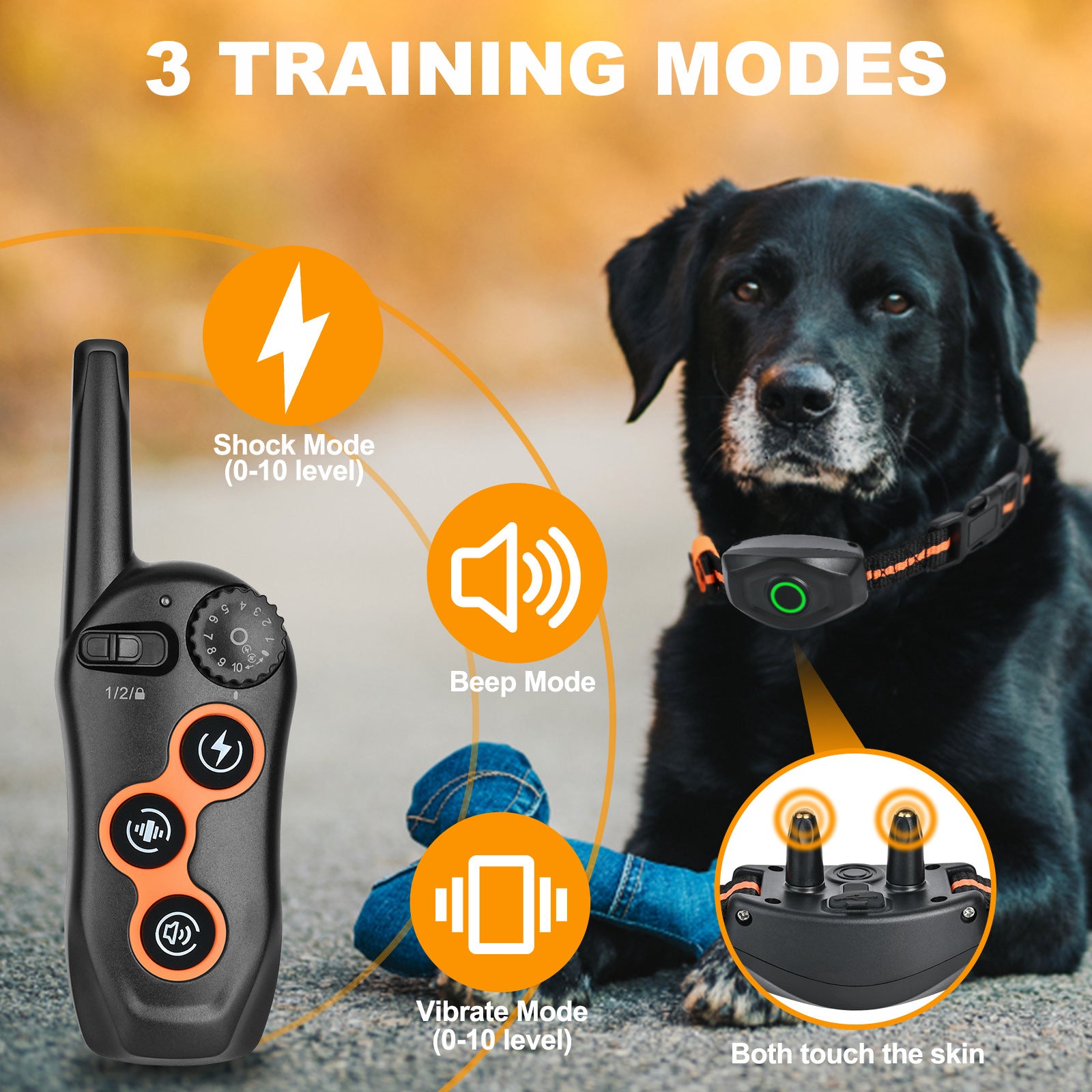Dog Trainer Electronic Collar 600 M Remote Control Training Bark Stopper Waterproof - 0 - CJ