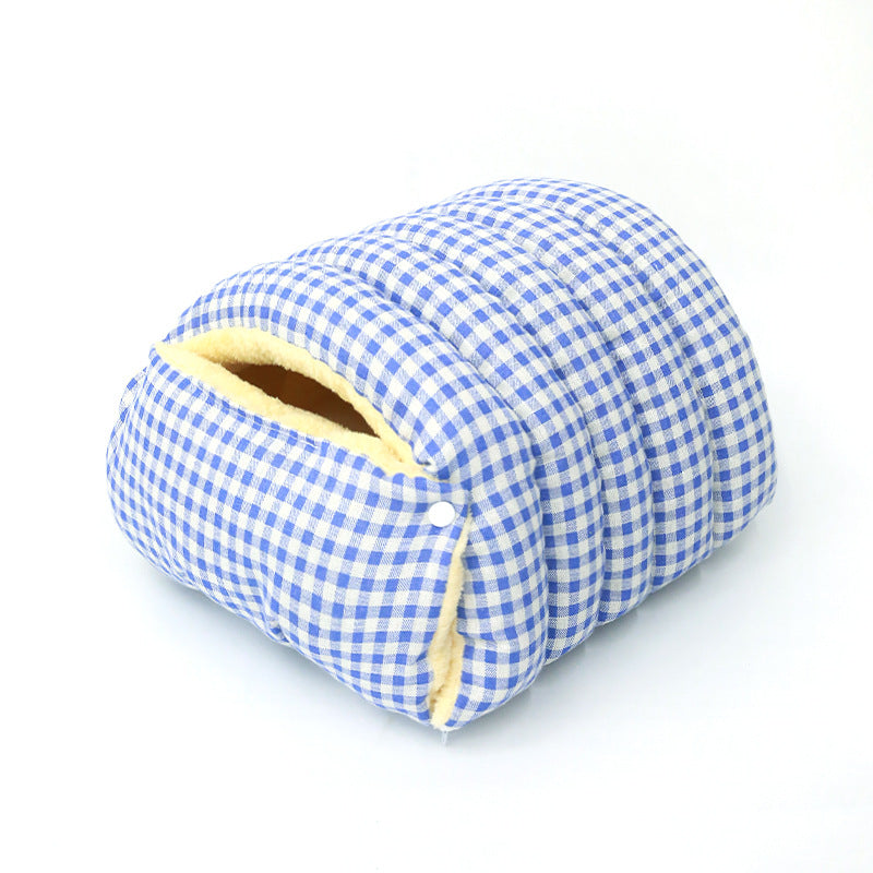 Four Seasons Universal Removable Washable House Closed Cat Kennel Enclosed Cat Nest Sleeping Bag With Plus Space - 0 - CJ