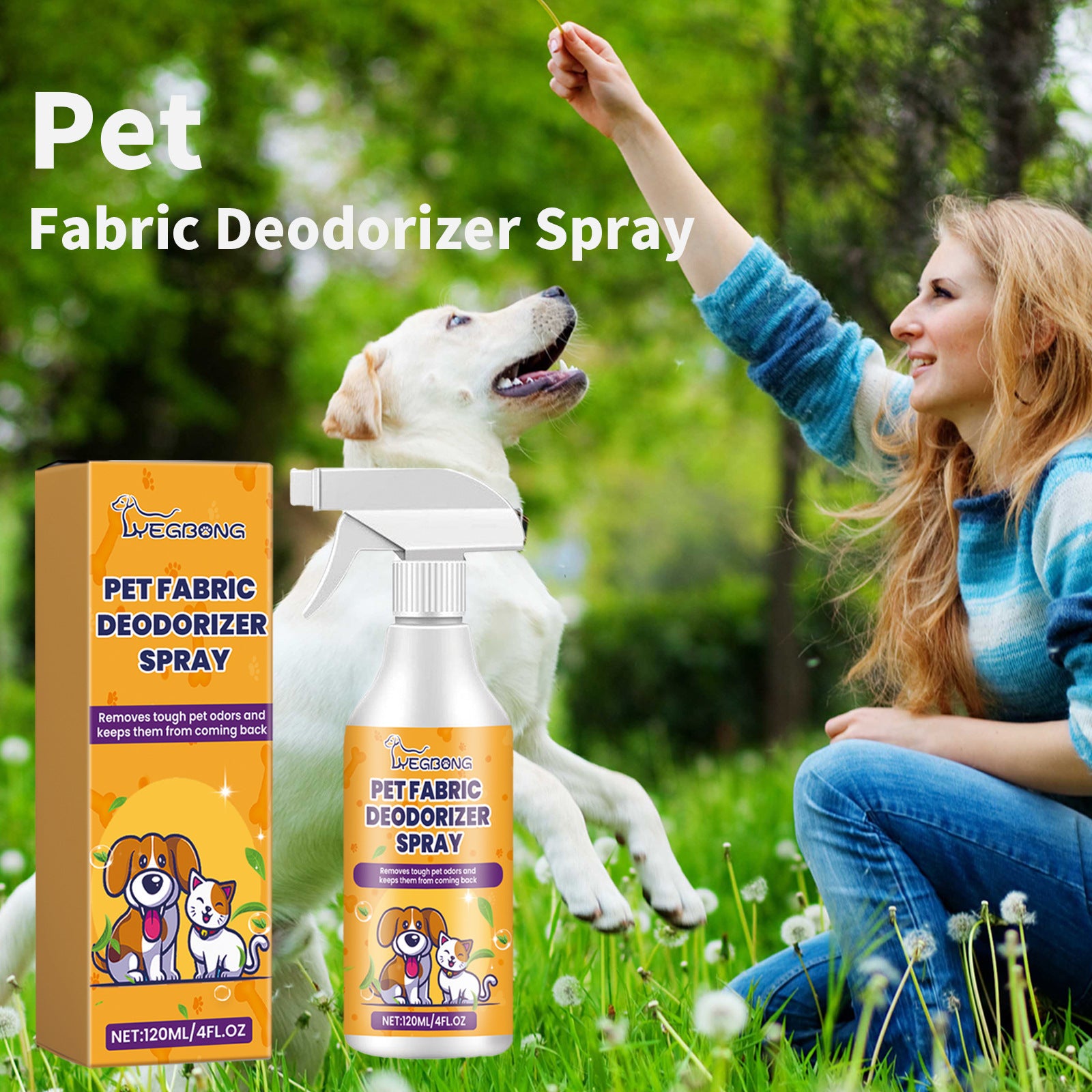 Pet Deodorant Spray Cleaning Pet Odor Lasting Fragrance Deodorant - 0 - CJ