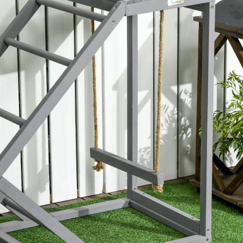 Swing Set With Chicken Perch And Hen Ladder, Chicken Coop Toys - 5 - CJ