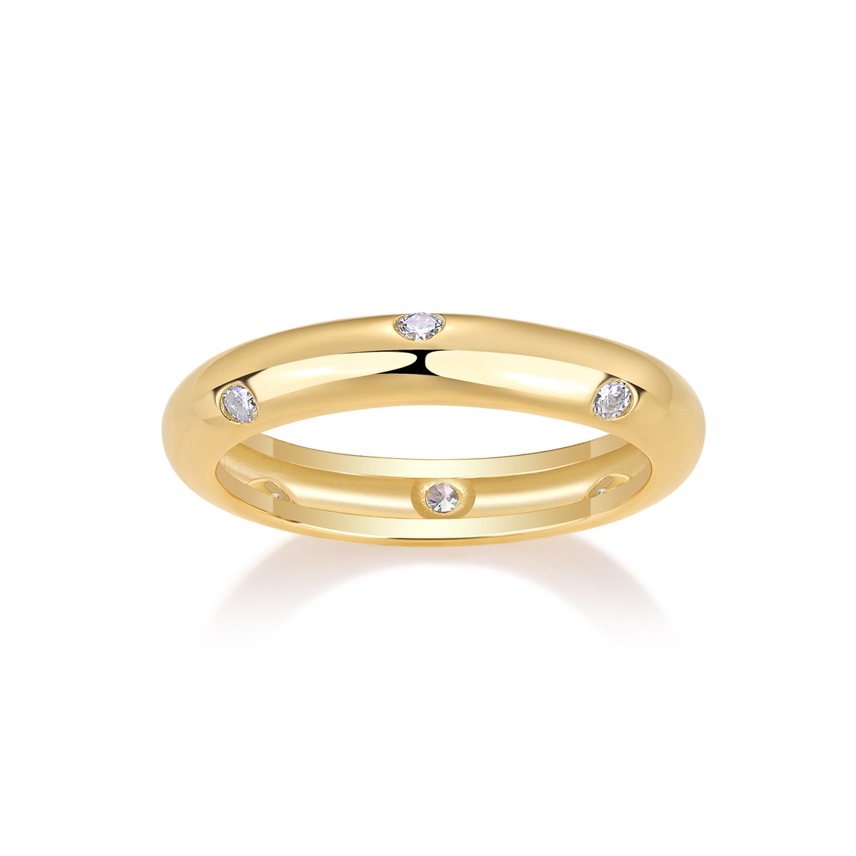1Starry Diamond Ring Wedding Ring Luxury Fashion Moissanite Silver Ring Prohibit TikTok sales - 5 - CJ
