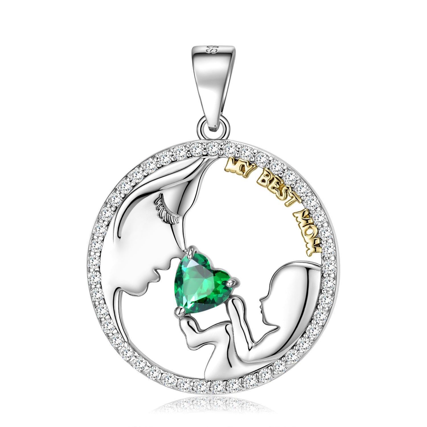 S925 Sterling Silver Mom&baby Necklace Mother's Day Series Ins Style Sweater Chain - 4 - https://x.com/titan_prim62775J - PNC00835 - CJJE1599731 - PNC00835