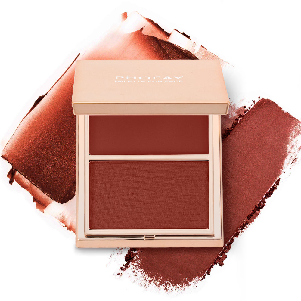 PHOFAY Double - Take Cream & Powder Blush Duo - 4 - CJ - 1PCS - 01 - CJCZ204749101AZ
