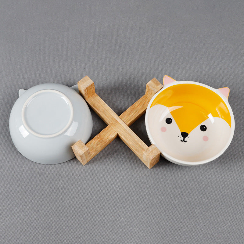 Protect Cervical Spine Cat Food Bowl Cat Food Bowl Pet Bowl - 0 - CJ