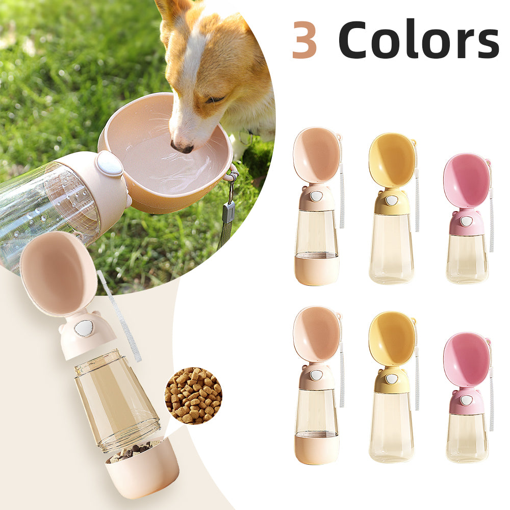 Portable Dog Water Bottle Food And Water Container For Pet Pets Feeder Bowl Outdoor Travel Drinking Bowls Water Dispenser - 0 - CJ