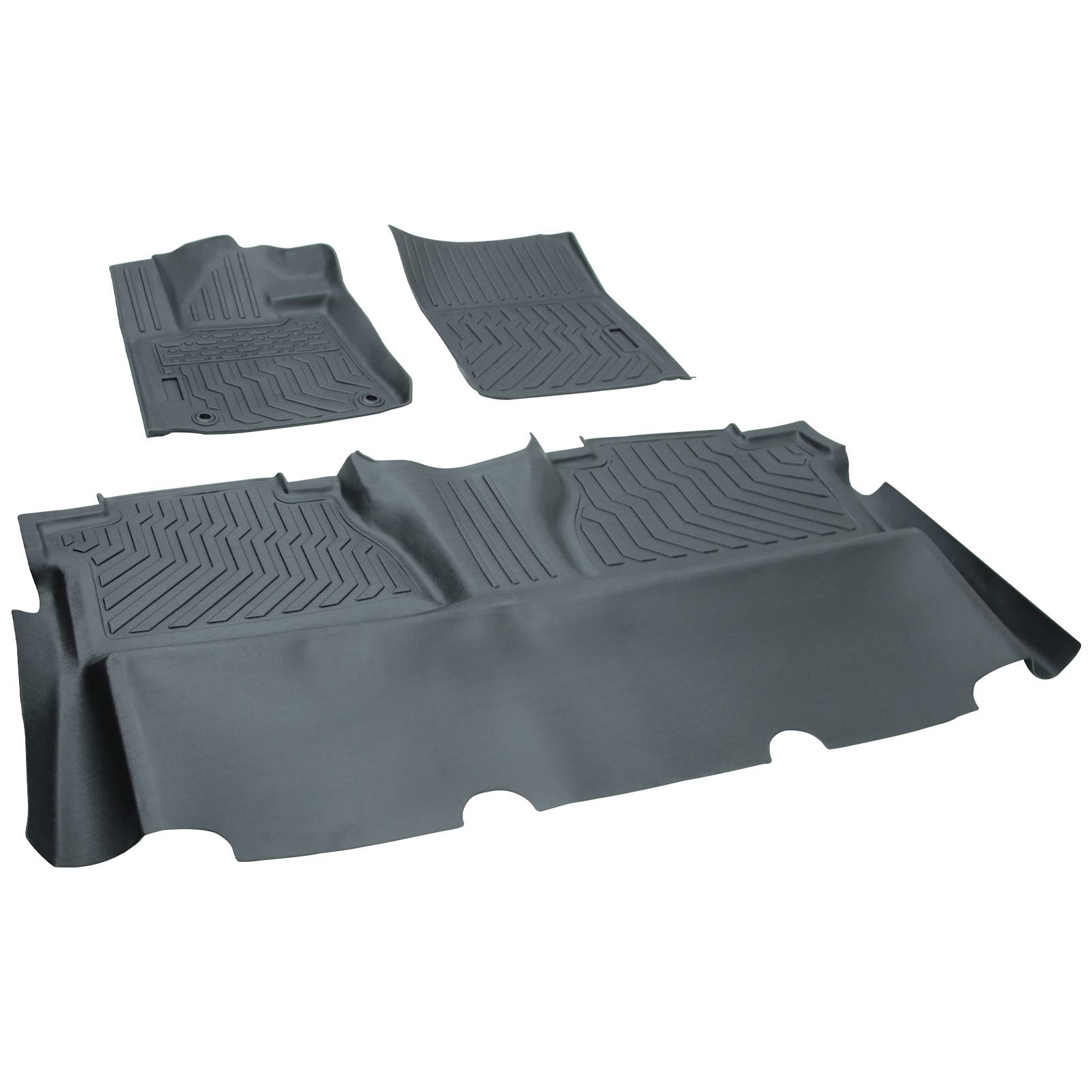 All Weather Car Floor Mats For 2014 - 2021 Tundra Double Cab Crew Max Cab - 5 - CJ