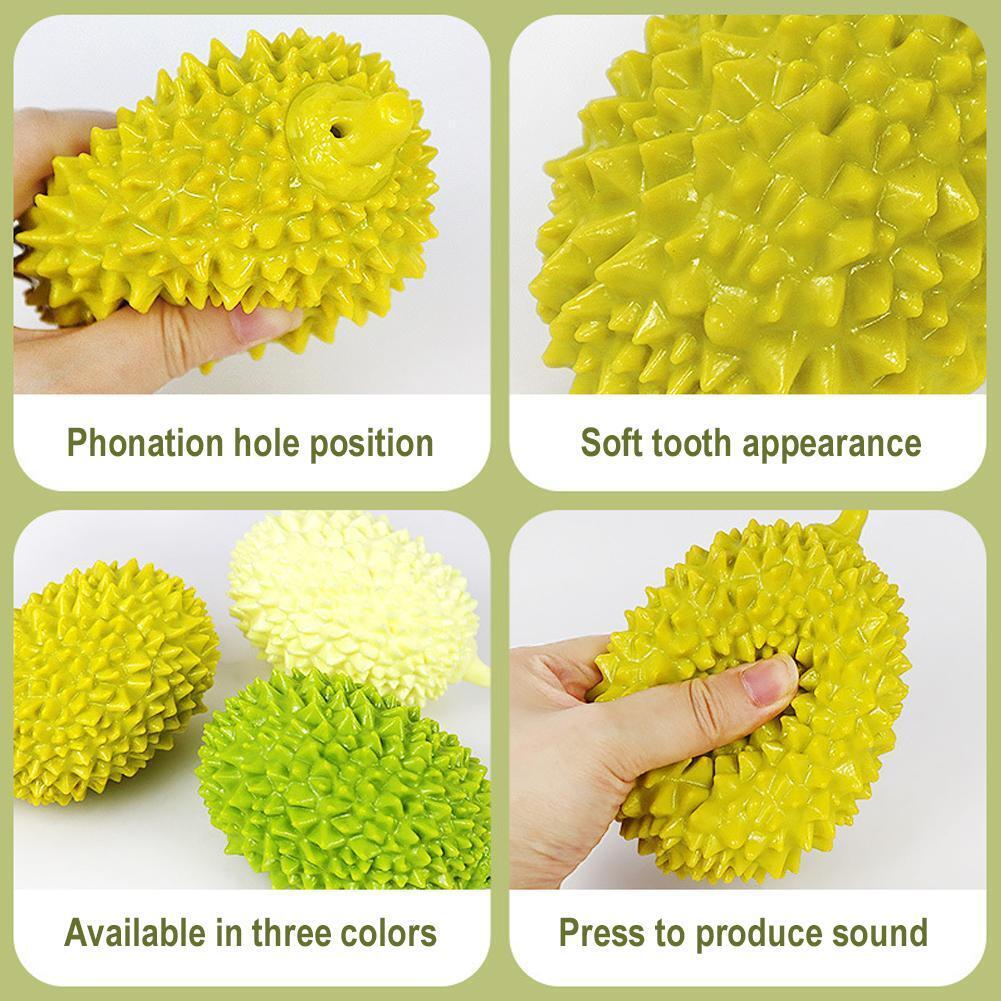 Dog Toys Durian Chew Glue Ball Pet Chewing Toys Dog Tooth Grinding Stick Very Resistant To Biting Teeth Cleaning Balls Puppy Dog Pet Safety Chew Toys Bite - Resistant Puppy Shape Durable Durian - 5 - CJ