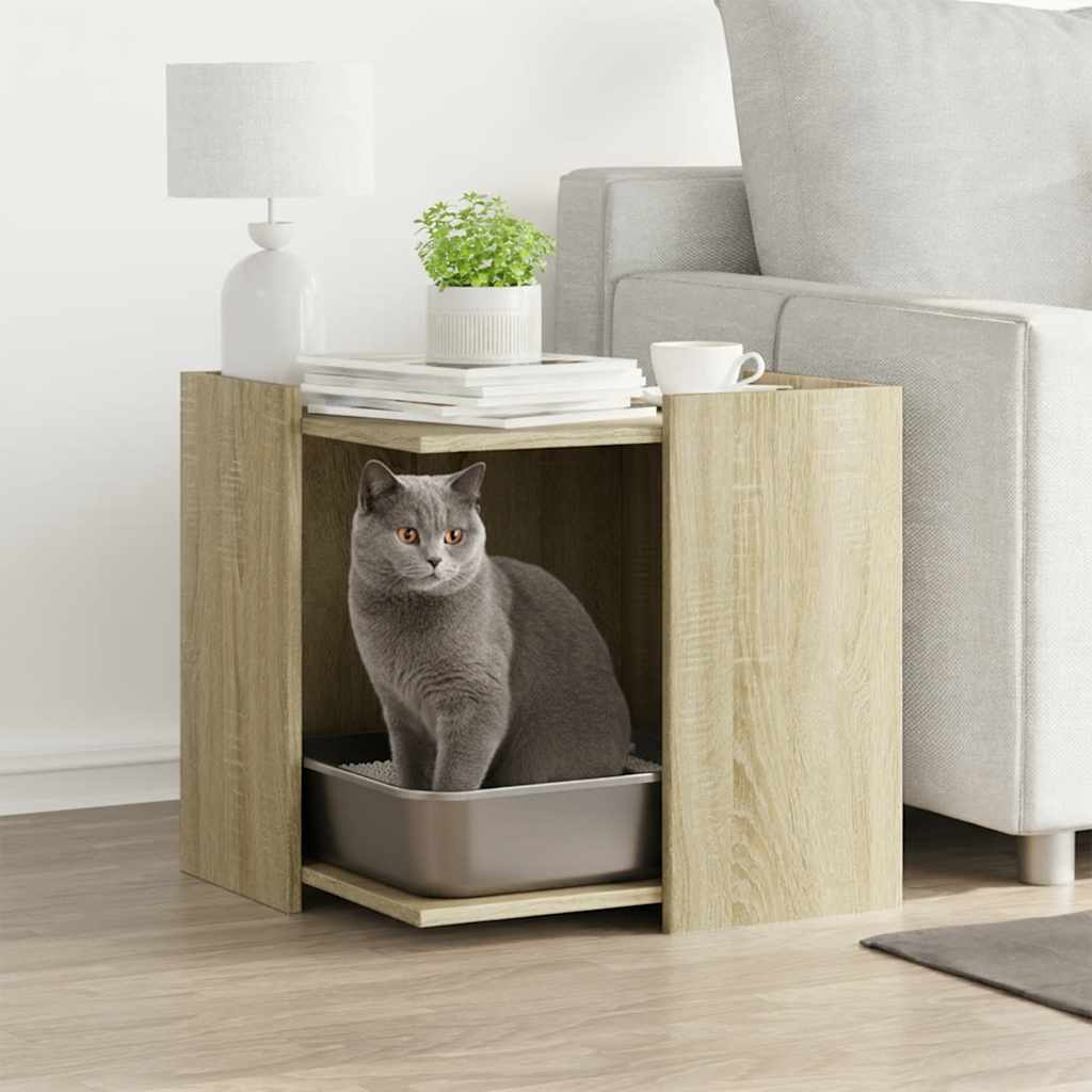 Cat Litter Box 42x Wood Material Cat Litter Box 42x Wood Material - 5 - CJ