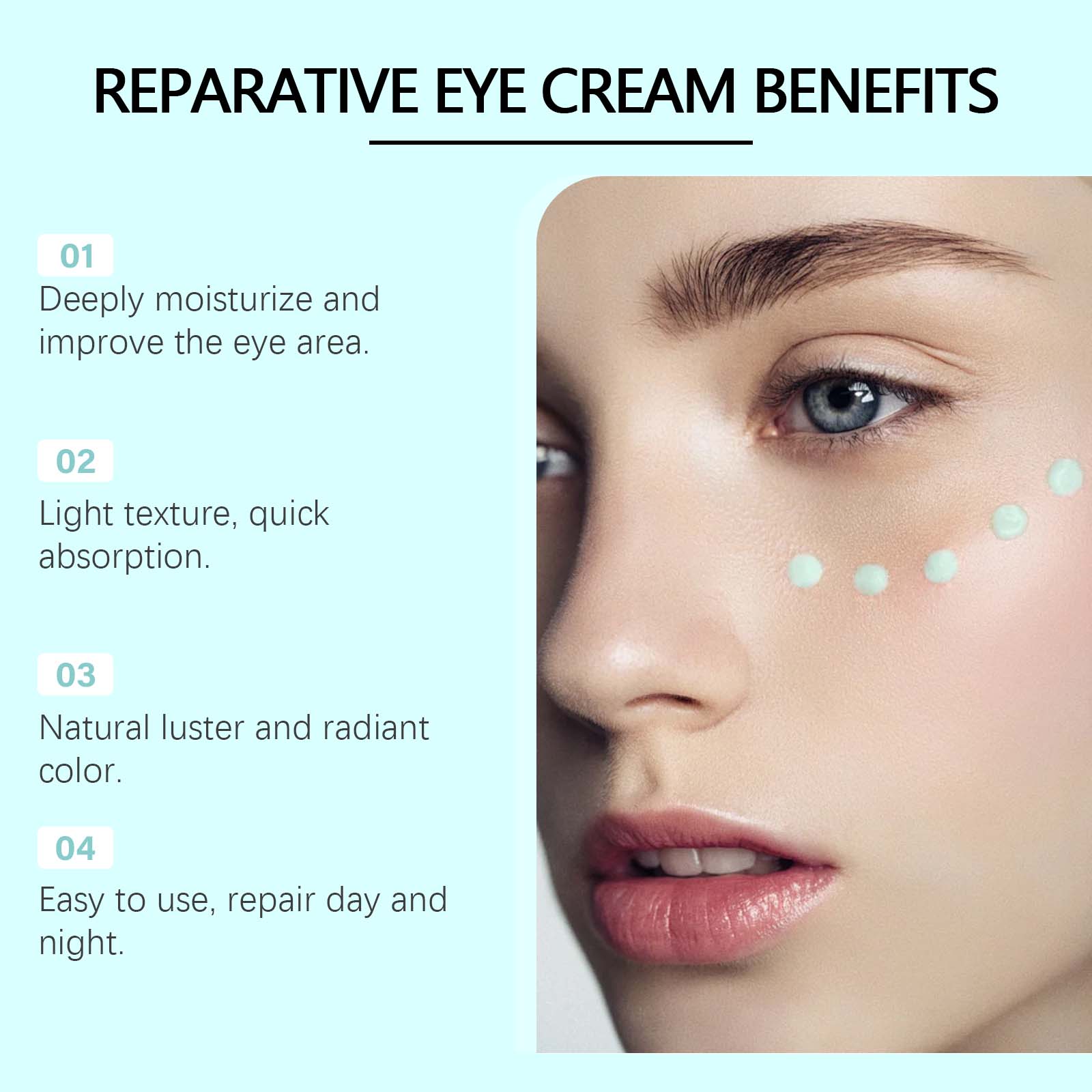 Hoygi Light Fine Lines Repair Eye Cream Firming Repair Dark Circles Light Fine Lines Moisturizing And Hydrating Eye Cream - 5 - CJ