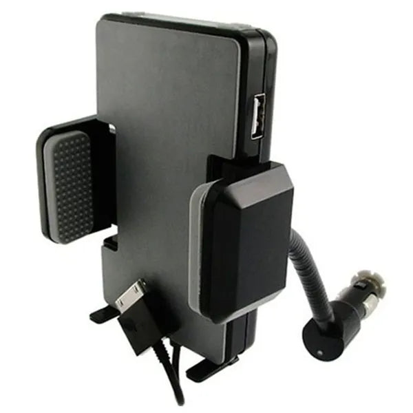 FM Transmitter Hands - free Car Charger With Remote Control Phone Stand 3.5 Mm Headphone Jack - 5 - CJ