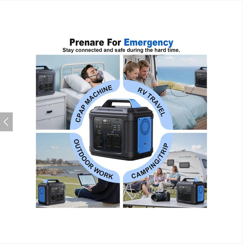296Wh 80000mAh Lithium Battery Generator Solar For Outdoor Camping RV Home - 5 - CJ