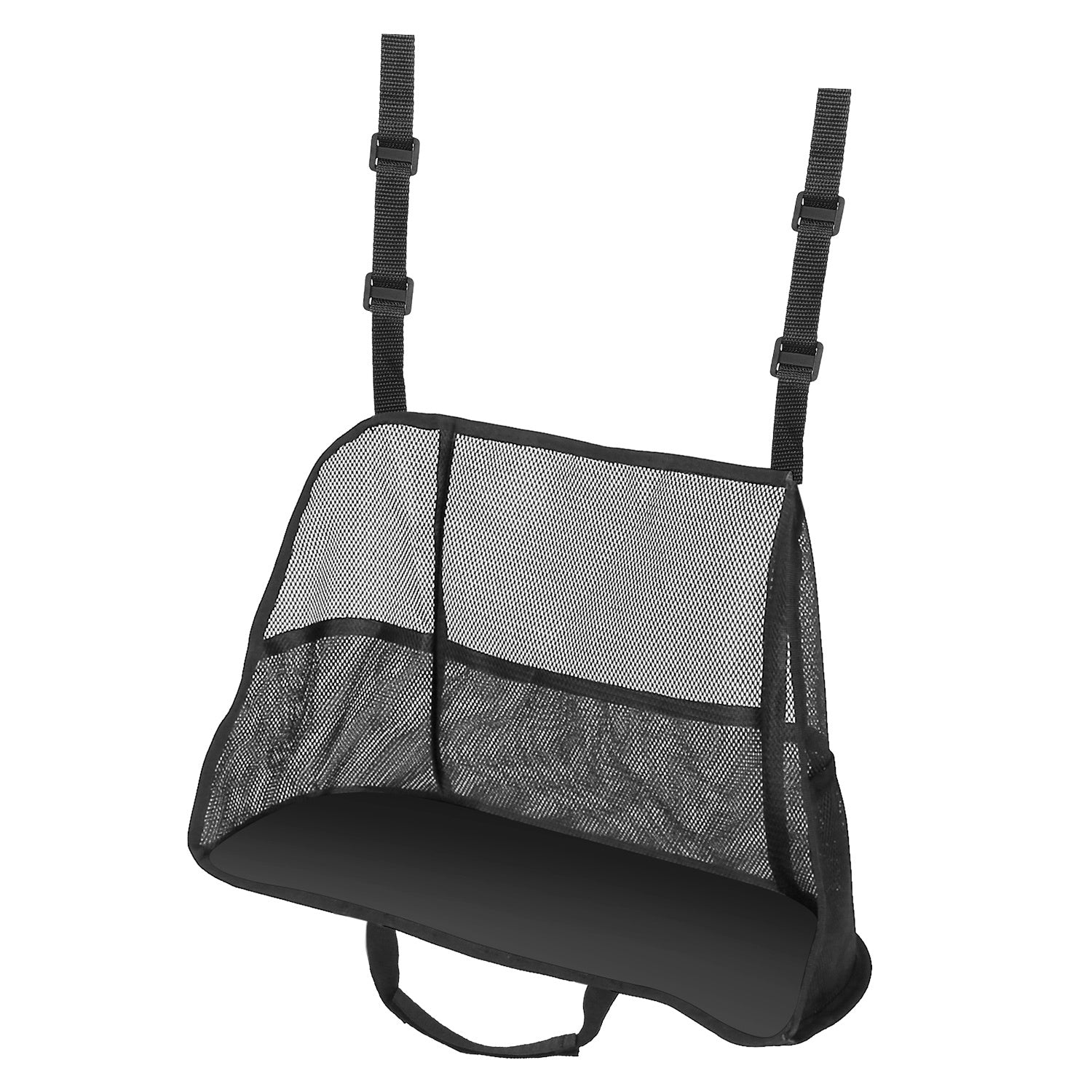 1Pc Car Net Pocket Handbag Holder Car Storage Netting Pouch Seat Side Storage Mesh Organizers Bag For Purse Phone Documents Barrier Pets Kids At Backseat - 5.0 - CJ