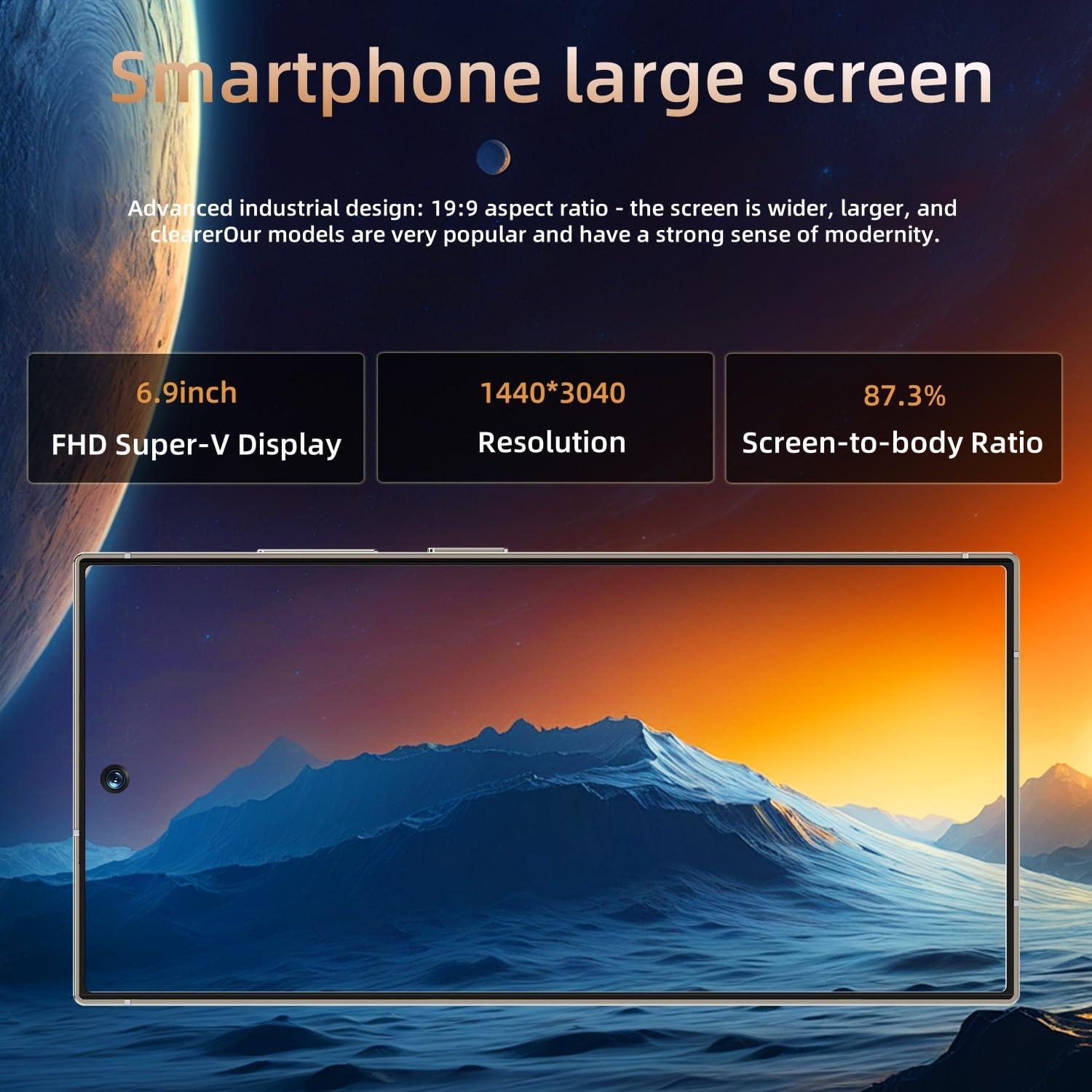 C25 Ultra Cell Phone 5G Unlocked Phone,Smartphone With Tool Pen, Android 15.0 Cell Phone - 5 - CJ
