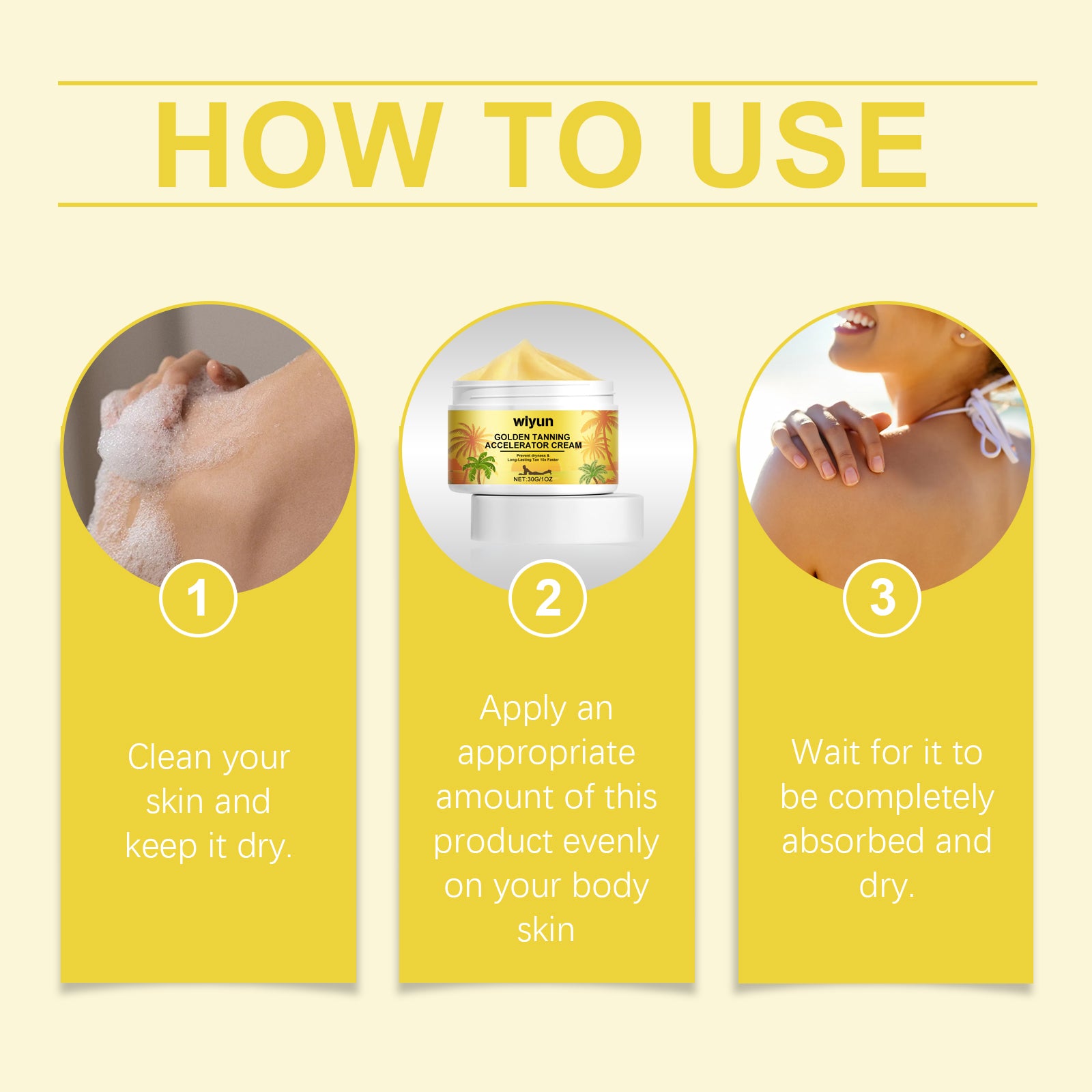 Wiyun Anti - Tanning Cream For Summer Outdoor Sunbathing To Even Out Skin Tone And Create A Wheat Tan Anti - Tanning Cream - 5 - CJ
