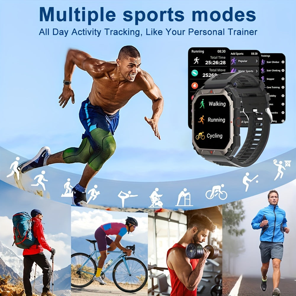 Men S Smart Watch Answer,make Calls, Wireless Calling Sports Smartwatch Fitness Tracker, With Multiple Sport Modes, Step Counter, Alarm, Compatible With IPhone And Android Phones - 5 - CJ