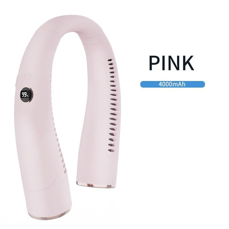 US Version Ergonomic Design Battery - powered Neck Fan, USB Button Control To Enjoy The Cool Summer - 5 - CJ