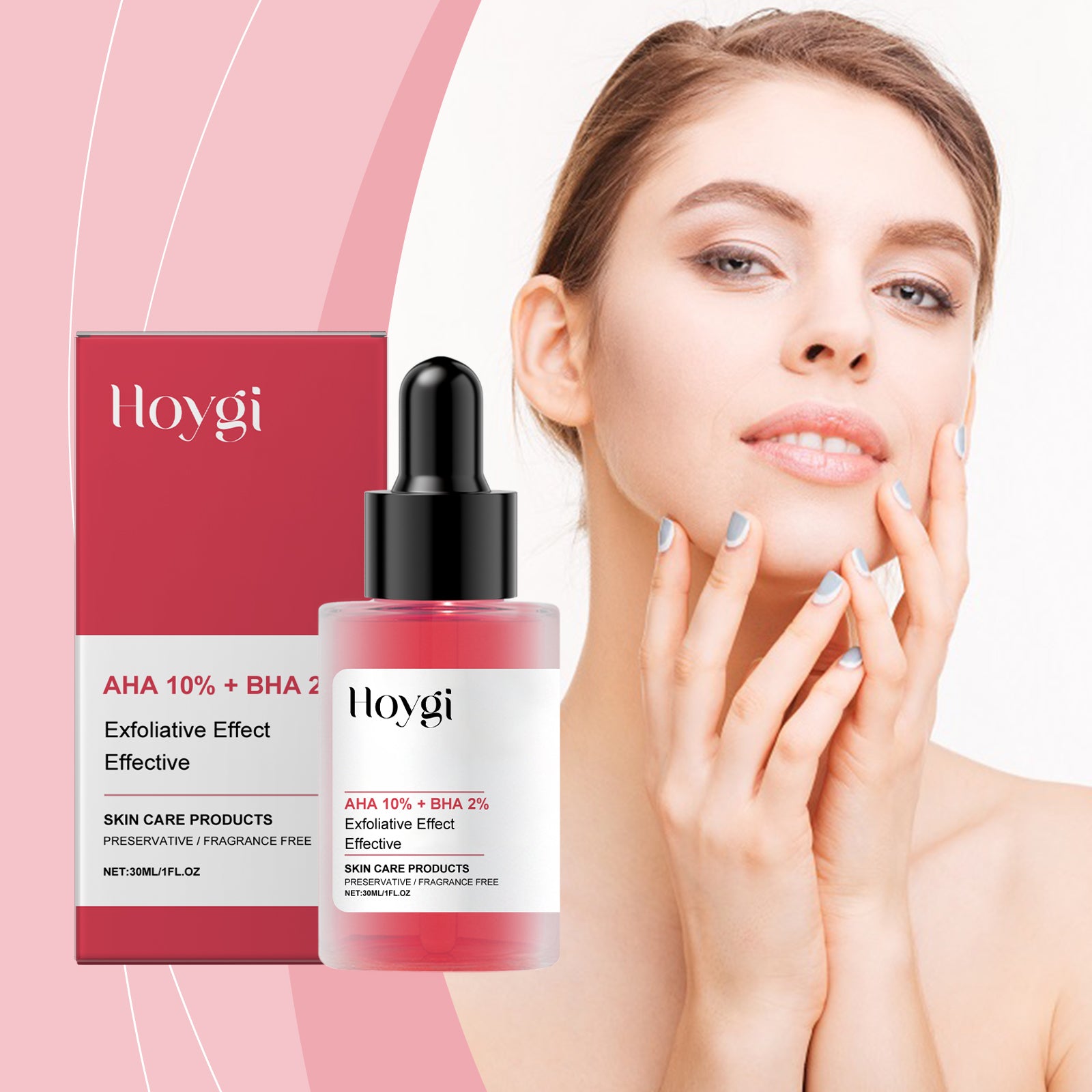 Hoygi Facial Essence, Moisturizing, Brightening And Moisturizing Facial Skin Exfoliating Gentle Cleansing Repair Essence - 5 - CJ