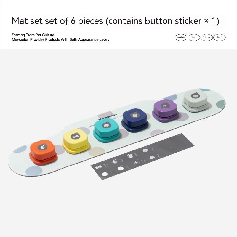 4 Colors Pet Communication Button One - click Prevent Physical Inactivity Recordable Dog Talking Button Toy Cat Toy Pet Products - 0 - CJ - Six packs - CJGY156358014NM