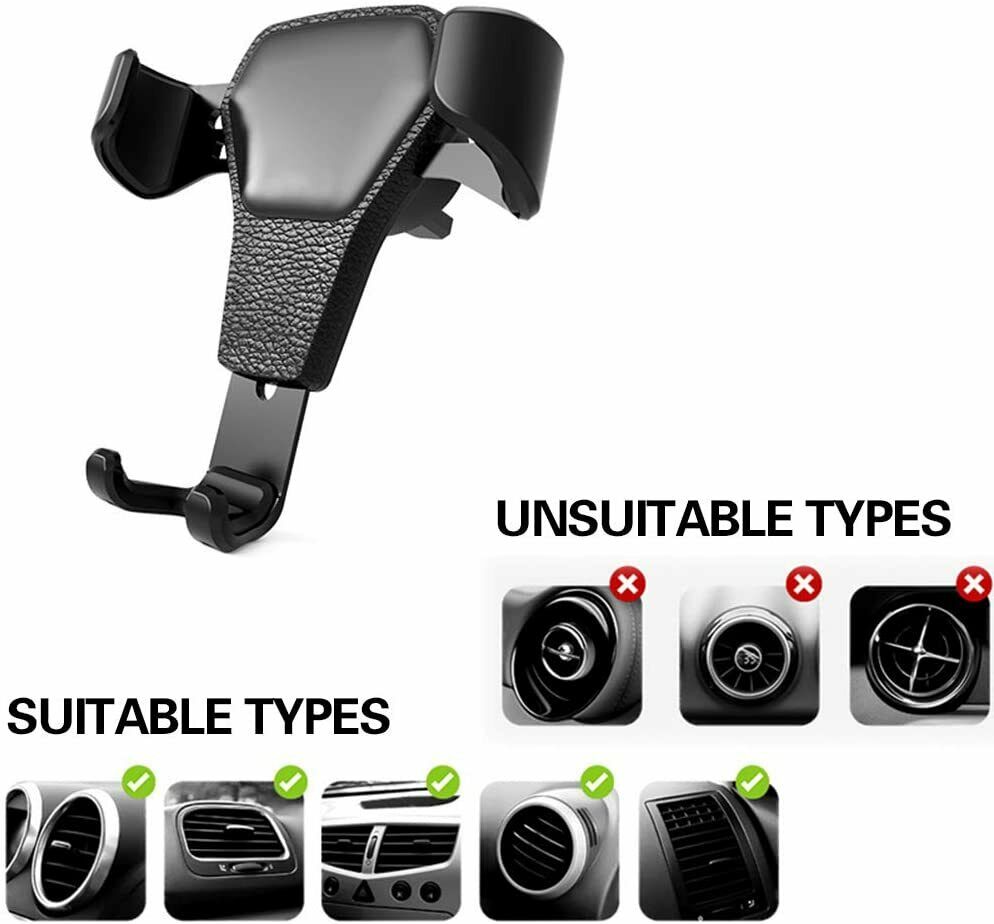 Universal Car Mount Holder Stand Air Vent Cradle For Mobile Cell Phone Gravity Car Mount Air Vent Phone Holder For I Phone X XR XS Max S Amsung S10 Note9 - 5 - CJ
