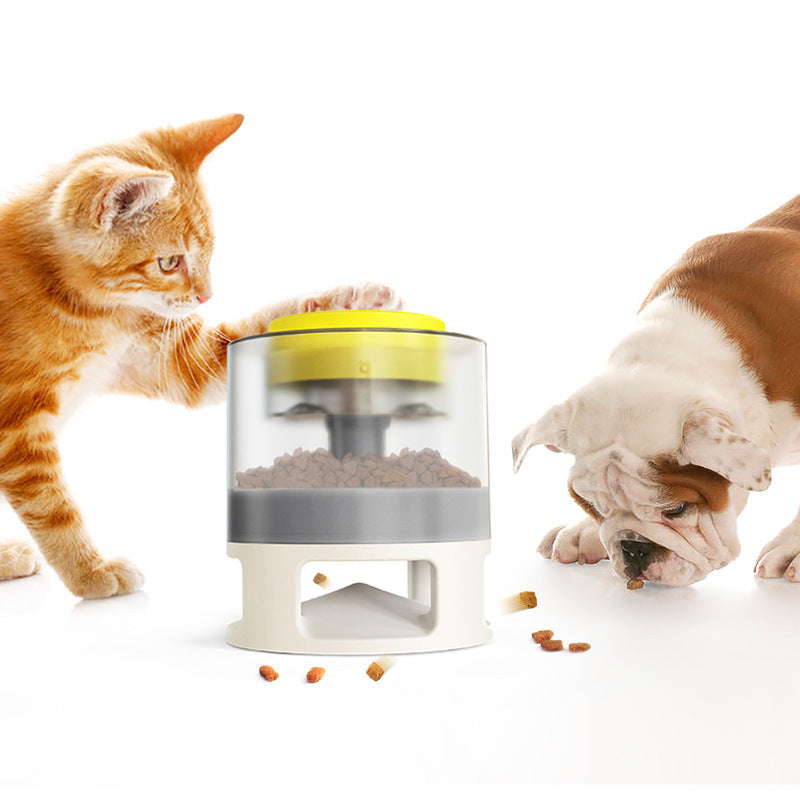 Pet Toy New Product Slow Food Catapult - 0 - CJ - Grayish YellowCylinder - CJGY129443103CX