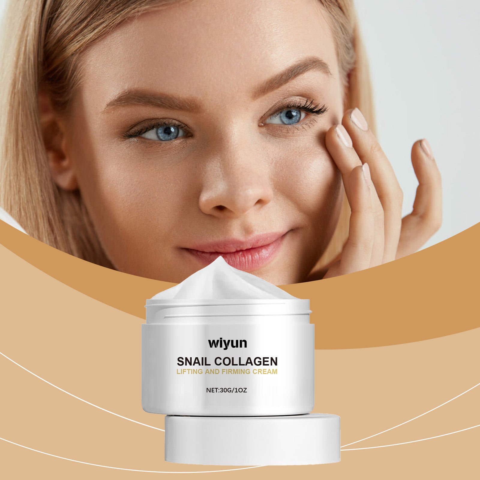 Wiyun Snail Collagen Firming Cream Moisturizes Skin With High Moisture, Brightening, Light Wrinkling And Radiant Radiance - 5 - CJ