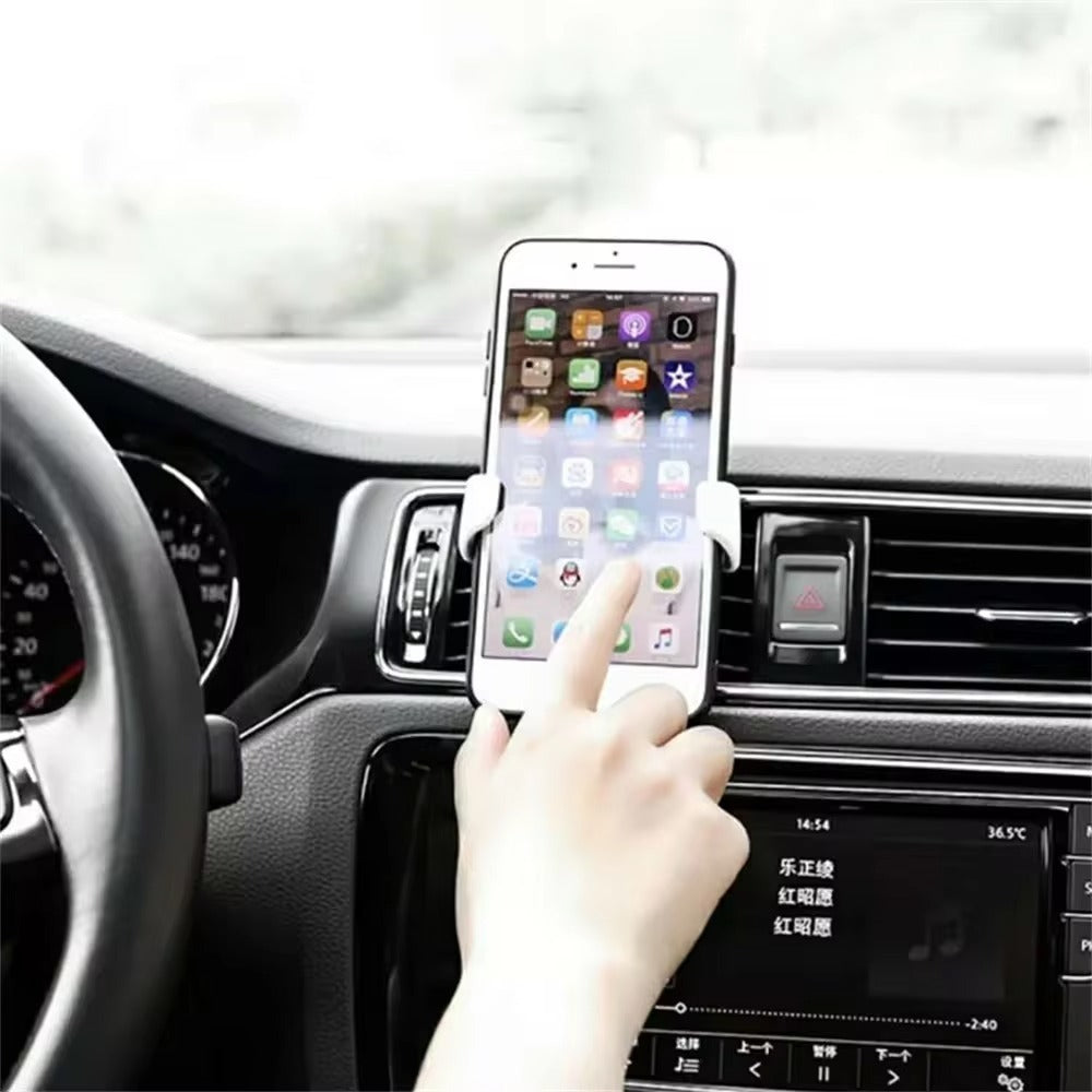 Universal Gravity Phone Holder Car Air Vent Mount Metal Mobile Stand GPS Support For Smartphone Air Vent Stand Cradle For Mobile Cell Phone - 5 - CJ
