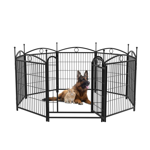 32 Inch 8 Panel Metal Dog Fence Pet Outdoor Playpen - 5 - CJ