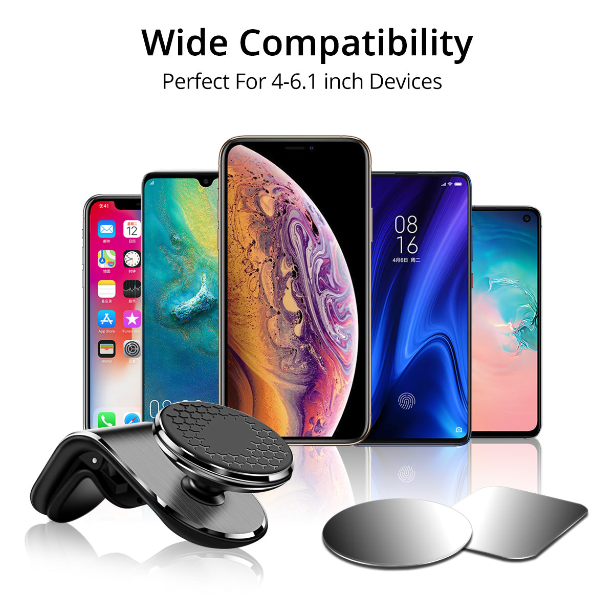 Magnetic Car Phone Holder Air Vent Magnet Mount Smartphone Phone Holder Car Rotation Bracket - 0 - CJ